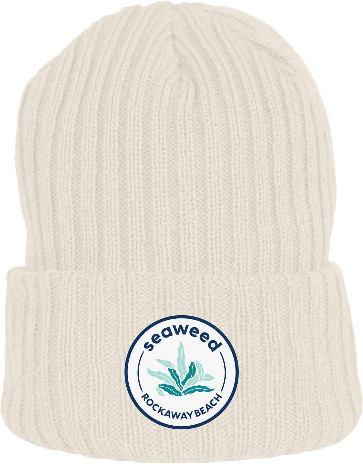 Wide Rib Beanie - Ivory